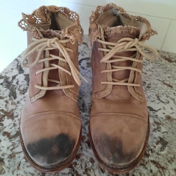 Free people lace up ankle boots size 40 - Picture 1 of 10